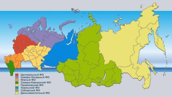 Федеральные округа карта 2024